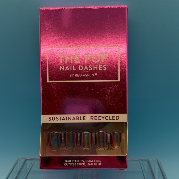 Red Aspen Other - Red Aspen The Pop Nail Dashes - Holographic Press-On Nails